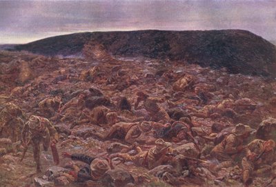 Imperial Light Horse na Waggon Hill 6 stycznia 1900, ilustracja z Cassells History of England, 1900 autorstwa William Barnes Wollen