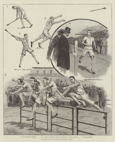 Oxford i Cambridge Athletic Sports autorstwa William Barnes Wollen