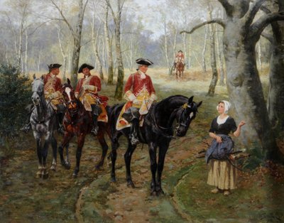 Patrol, ok. 1906 (olej na płótnie) autorstwa William Barnes Wollen
