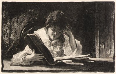 Girl Reading autorstwa William Baxter Closson