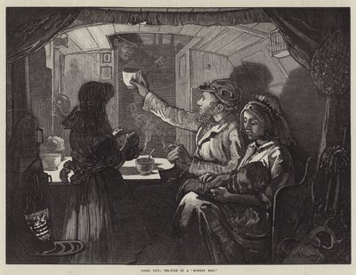 Życie w kanale, podwieczorek na małpiej łodzi autorstwa William Bazett Murray