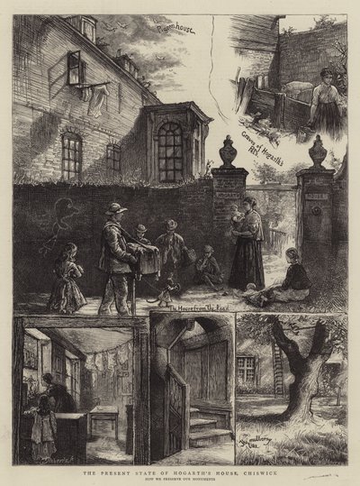 Obecny stan domu Hogartha, Chiswick autorstwa William Bazett Murray
