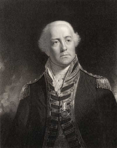 James Gambier, rycina autorstwa W. Holla, z "National Portrait Gallery, tom V", opublikowana ok. 1835 r. autorstwa William Beechey