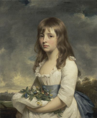 Portret dziewczynki, ok. 1790 (olej na płótnie) autorstwa William Beechey