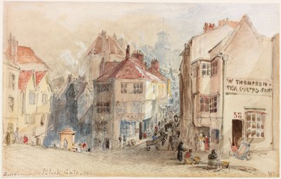 Wejście do Czarnej Bramy, Newcastle (kolor nadwozia) autorstwa William Bell Scott