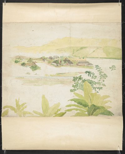 Akwarela przedstawiająca posiadłość Lucky Valley Estate, Clarendon, Jamajka autorstwa William Berryman