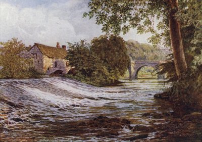 Na Derwent, Baslow (kolor lito) autorstwa William Biscombe Gardner