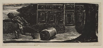 Rolling Stone jest zawsze pozbawiony mchu, z Thorntons Pastorals of Virgil, 1821. autorstwa William Blake