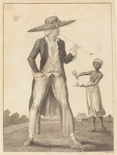 Plantator Surinamu w swoim porannym stroju, 1793. autorstwa William Blake