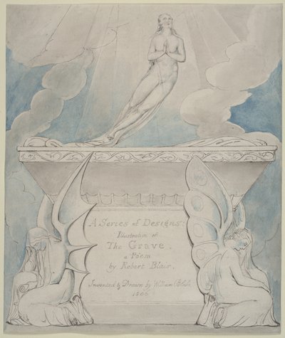 Strona tytułowa „Grób” autorstwa William Blake