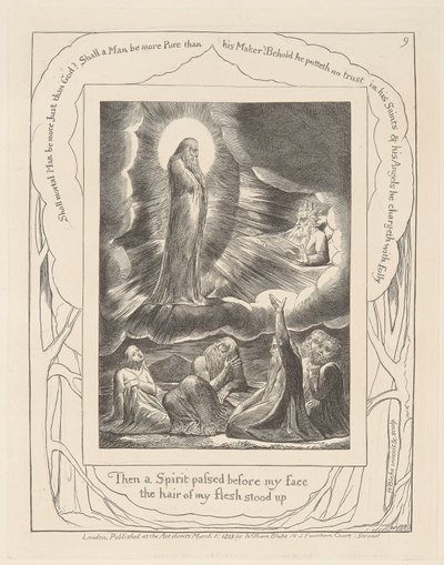 Livro de Jó, Placa 9, A Visão de Elifaz Polish autorstwa William Blake