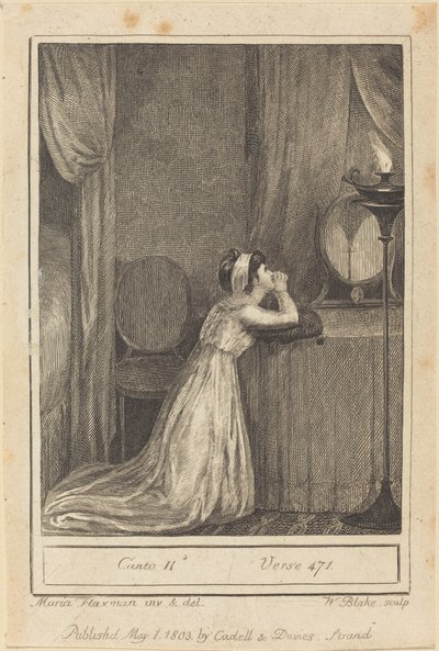 Canto II, werset 471, 1803. autorstwa William Blake