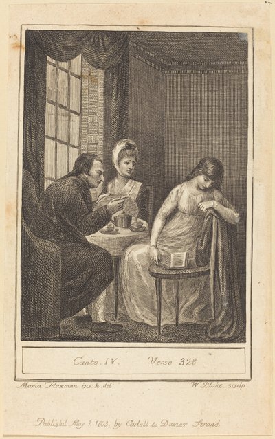 Canto IV, werset 328, 1803. autorstwa William Blake