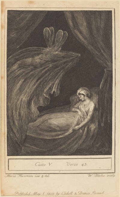 Canto V, werset 43, 1803. autorstwa William Blake