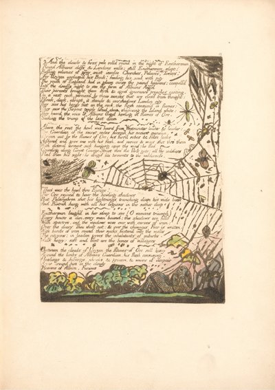 Europa. Proroctwo, Tablica 14, A chmury i ognie . . . . (Bentley 15) autorstwa William Blake