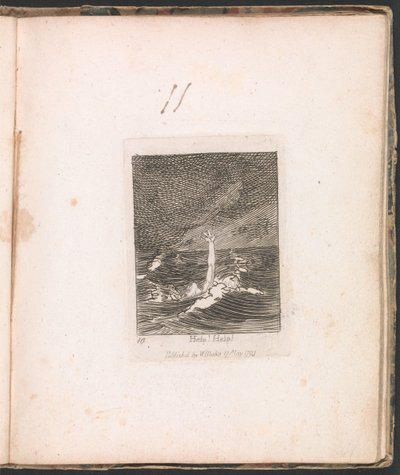 Dla dzieci. Bramy raju, płyta 12, Pomocy! Pomoc! autorstwa William Blake