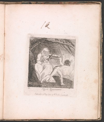Dla dzieci. Bramy raju, ilustracja 13, Wiekowa ignorancja autorstwa William Blake