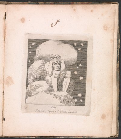 Dla dzieci. Bramy raju, ilustracja 6, powietrze autorstwa William Blake