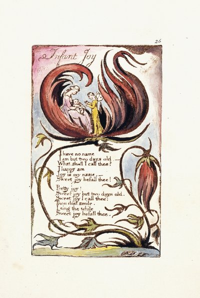 Radość niemowlęcia, 1789 autorstwa William Blake