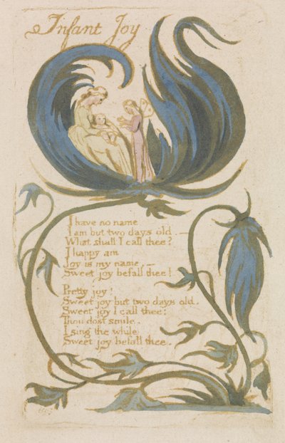„Infant Joy”, płyta 14 z „Songs of Innocence” autorstwa William Blake