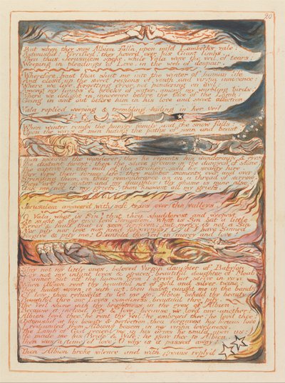 Jerozolima, ilustracja 20, Ale kiedy zobaczyli Albion... autorstwa William Blake