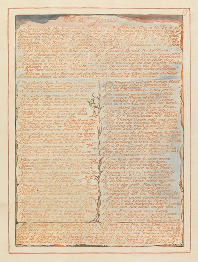 Jerozolima, ilustracja 27, Do Żydów.... autorstwa William Blake