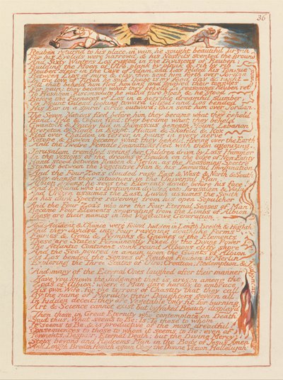 Jerozolima, ilustracja 36, Ruben wraca na swoje miejsce.... autorstwa William Blake