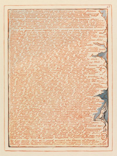 Jerozolima, Plate 43, Widzieli swoje Koła.... autorstwa William Blake