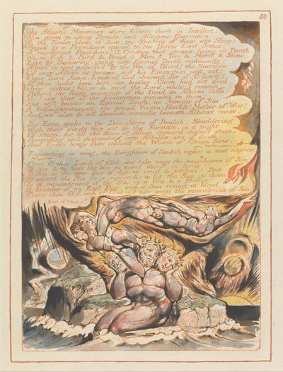 Jerozolima, Tablica 50, Góry Atlantyku.... autorstwa William Blake