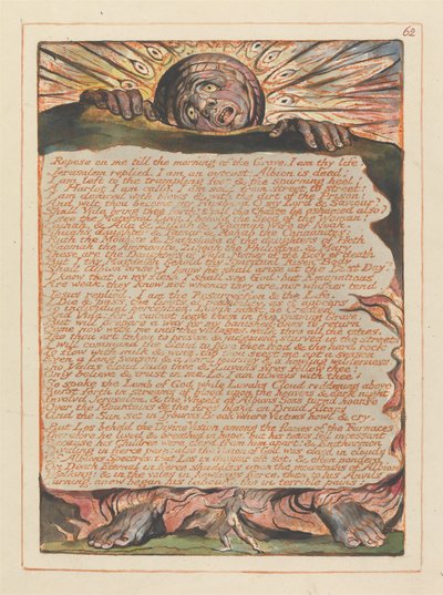 Jerozolima, tablica 62, Oprzyj się na mnie.... autorstwa William Blake
