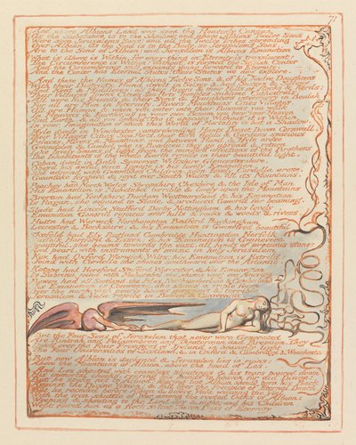 Jerozolima, ilustracja 71, a nad ziemią Albions.... autorstwa William Blake