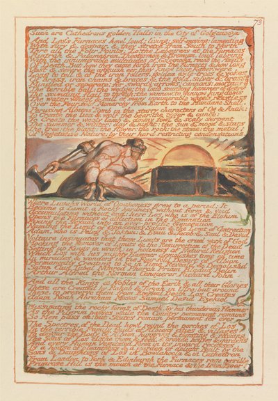Jerozolima, tablica 73, Takie są złote sale Katedry.... autorstwa William Blake