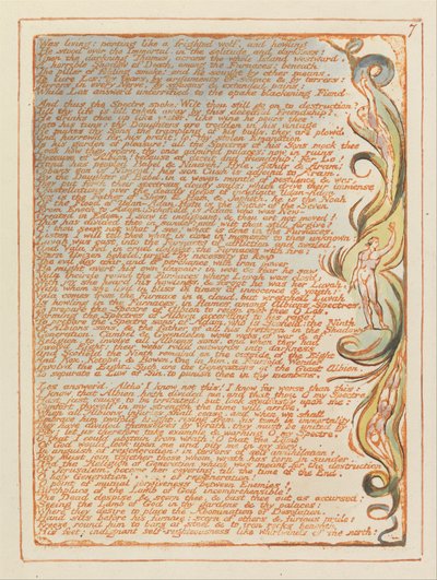 Jerozolima, tablica 7, Żyła, dysząc.... autorstwa William Blake