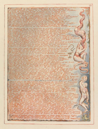 Jerozolima, ilustracja 80, Objęta zamarzniętą siecią.... autorstwa William Blake