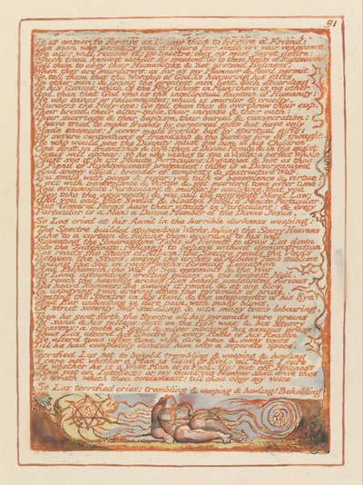 Jerozolima, ilustracja 91, Łatwiej wybaczyć wrogowi.... autorstwa William Blake