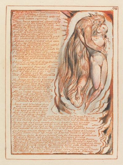 Jerozolima, ilustracja 96, Gdy Słońce i Księżyc prowadzą do przodu.... autorstwa William Blake