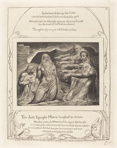 Hiob skarcony przez swoich przyjaciół autorstwa William Blake