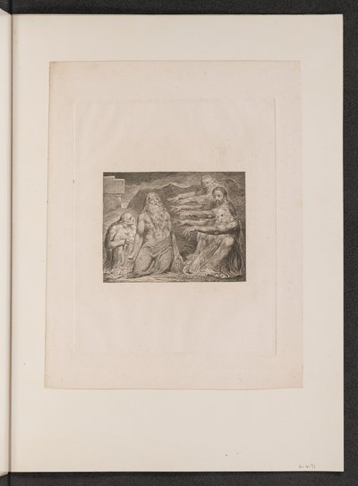 Hiob skarcony przez swoich przyjaciół, 1825. autorstwa William Blake