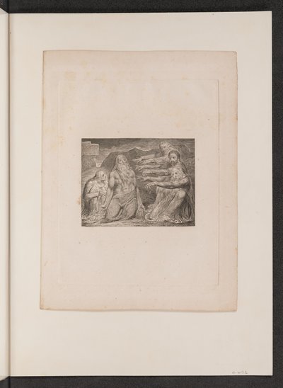 Hiob skarcony przez swoich przyjaciół, 1825. autorstwa William Blake