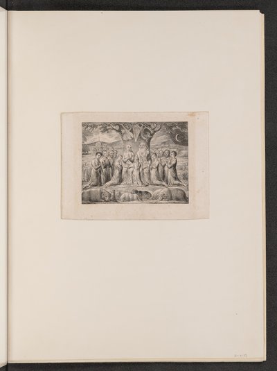 Hiob i jego rodzina autorstwa William Blake