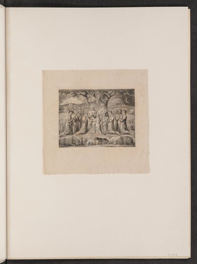 Hiob i jego rodzina, 1825. autorstwa William Blake