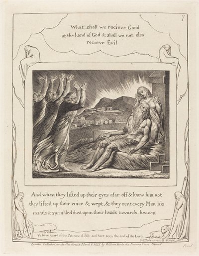 Pocieszyciele Hioba autorstwa William Blake