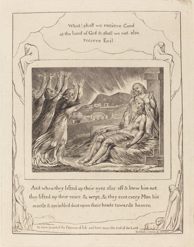 Pocieszyciele Hioba, 1825. autorstwa William Blake