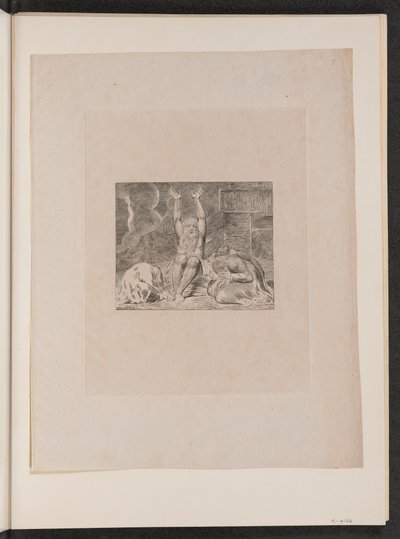 Rozpacz Hioba autorstwa William Blake