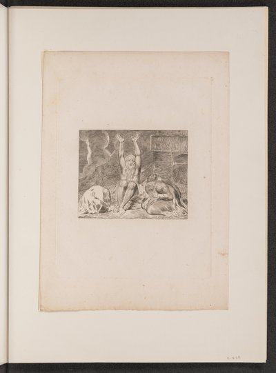 Rozpacz Hioba autorstwa William Blake
