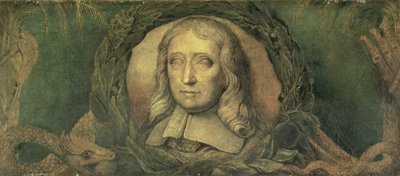 John Milton, ok. 1800-03 (tempera na płótnie) autorstwa William Blake