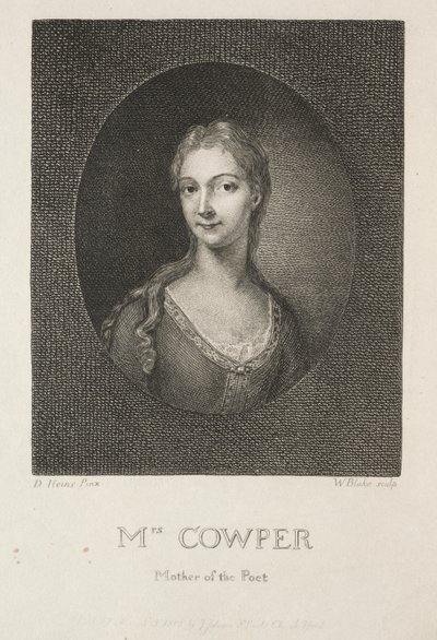 Pani Cowper, Matka Poety autorstwa William Blake