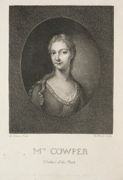 Pani Cowper, Matka Poety, 1802. autorstwa William Blake