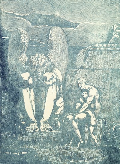 O Aniołach Albionu, połowa lat 90. XIX wieku autorstwa William Blake