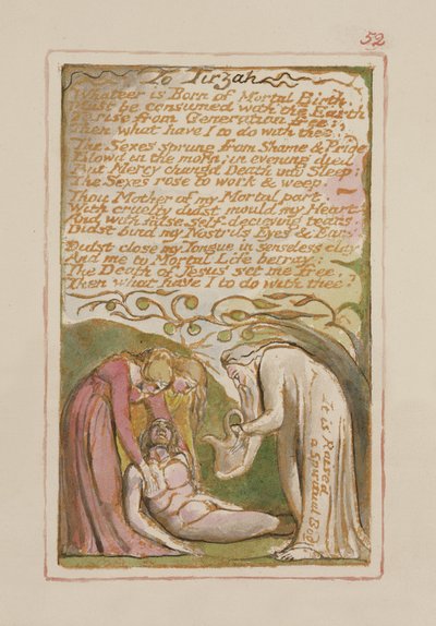 P.125-1950.pt52 Do Tirzah: płyta 52 z Pieśni o niewinności i doświadczeniu (kopia AA) c.1815-26 (akwaforta, tusz i wc) autorstwa William Blake